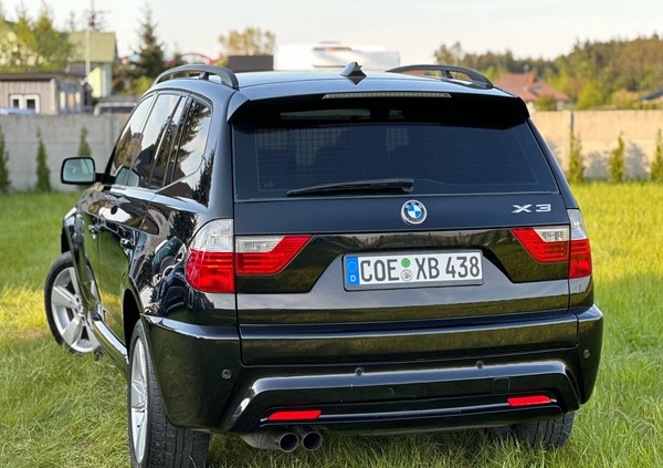 BMW X3 cena 41900 przebieg: 237000, rok produkcji 2007 z Węgorzewo małe 781